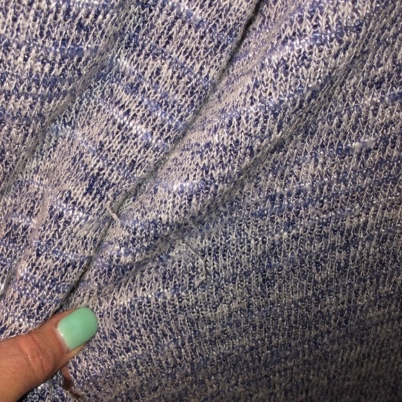 Blue and White Cardigan. Long. - Picture 7 of 8